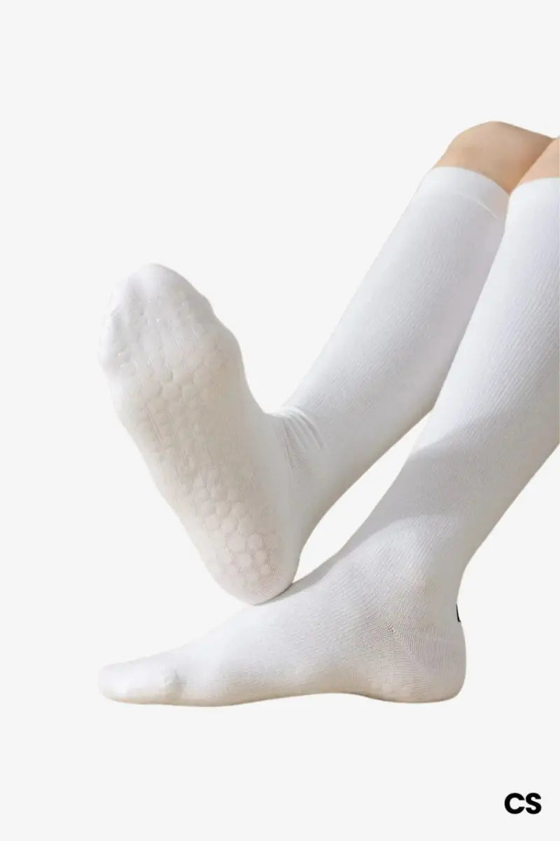 White Compression Socks